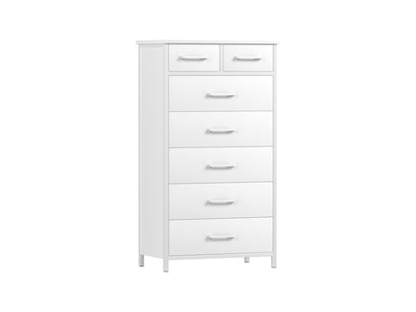 Angelynn 7-Drawer Tallboy - White