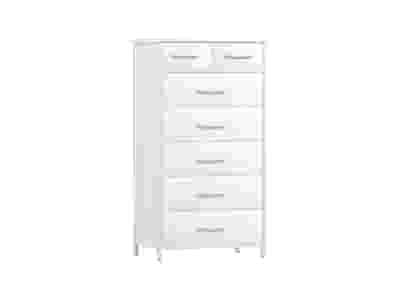 Angelynn 7-Drawer Tallboy - White