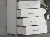Angelynn 7-Drawer Tallboy - White