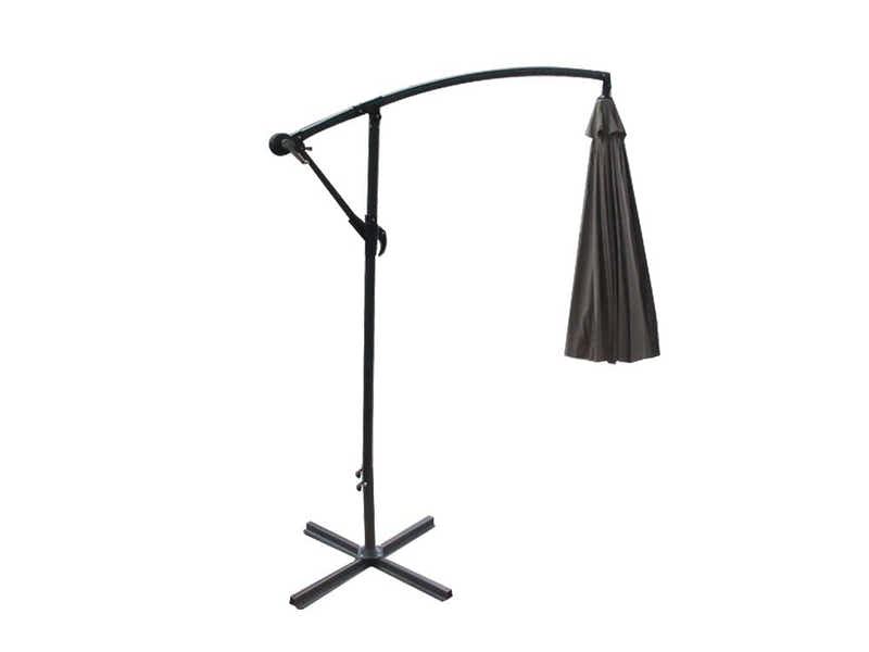 Grey Cantilever Patio Outdoor Umbrella - 3m