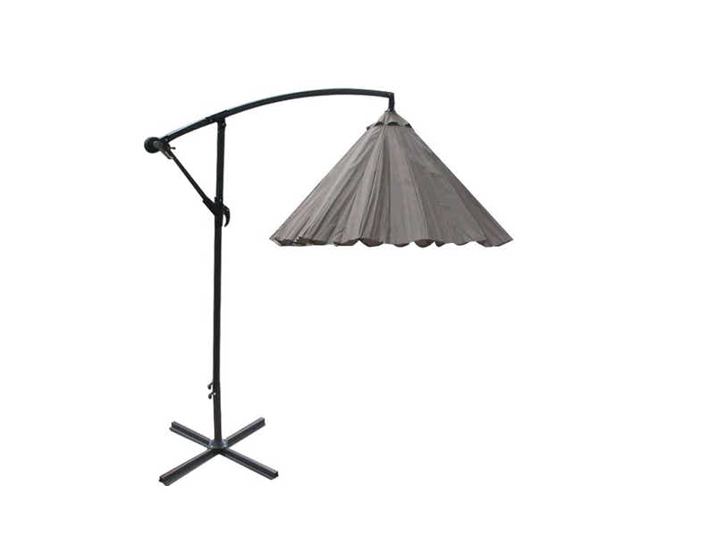 Grey Cantilever Patio Outdoor Umbrella - 3m