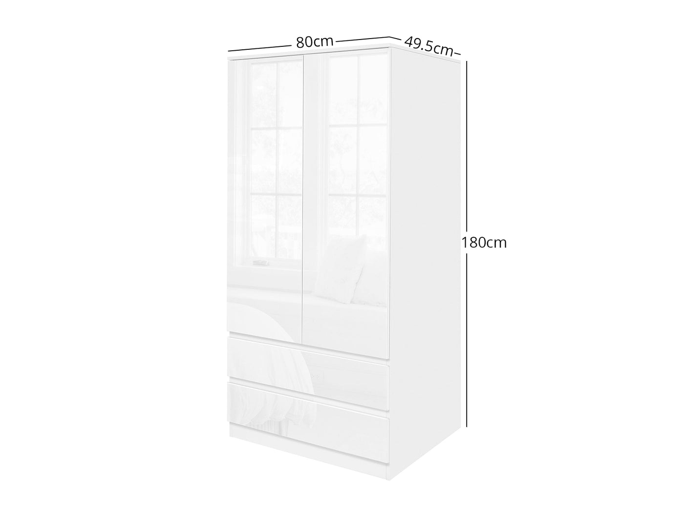 Serena Wardrobe M80 White
