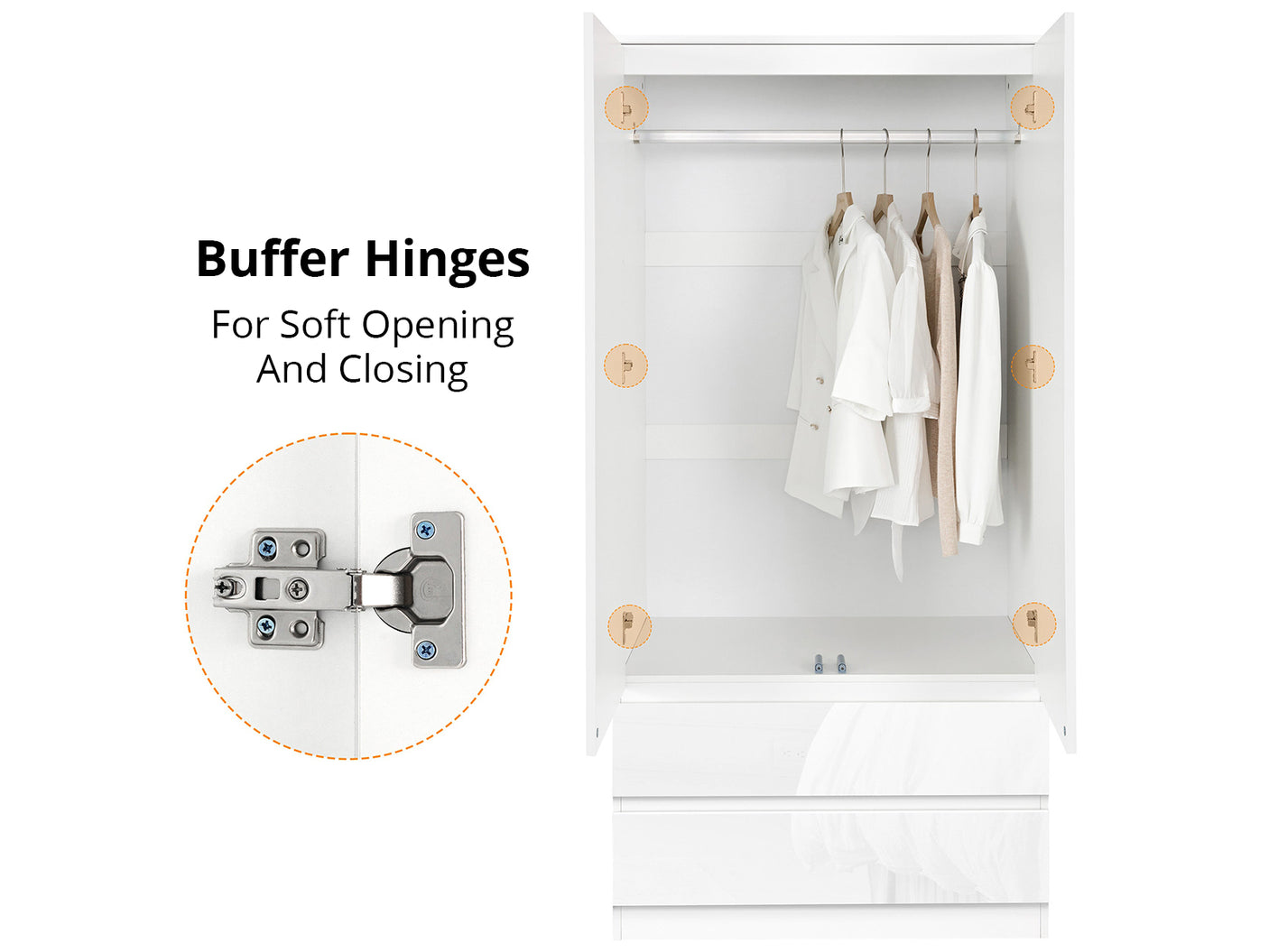 Serena Wardrobe M80 White