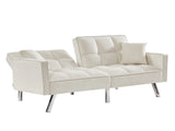 DS Legen Futon Sofa Bed Velvet Beige