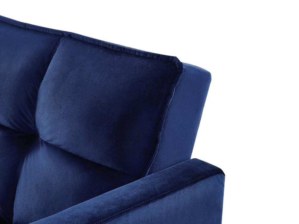 Futon Sofa Bed Blue Velvet