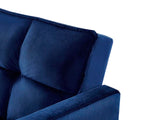 Futon Sofa Bed Blue Velvet