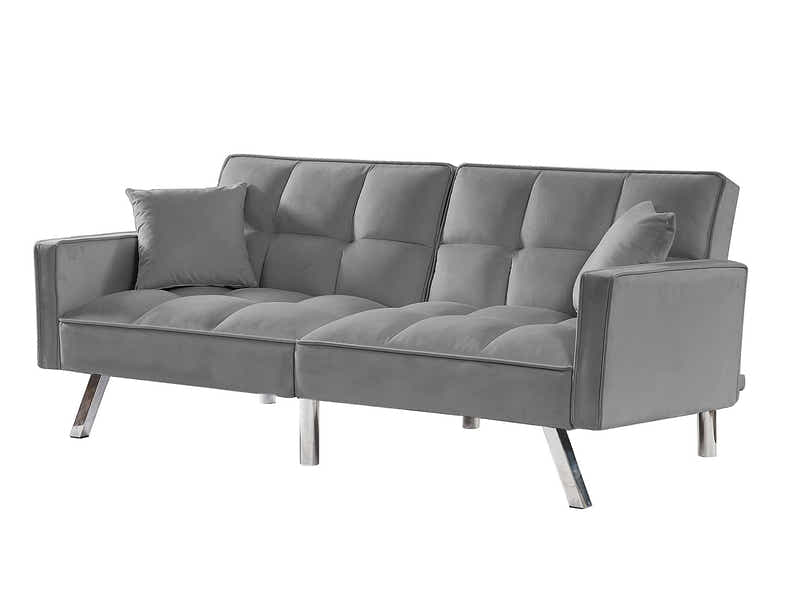 DS Legen Futon Sofa Bed Velvet Grey