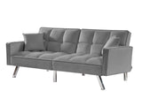 DS Legen Futon Sofa Bed Velvet Grey