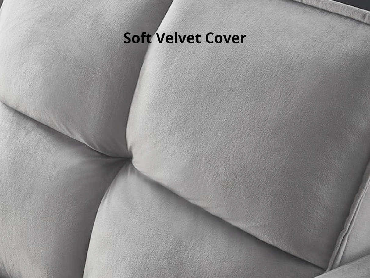Legen Futon Sofa Bed Velvet Grey