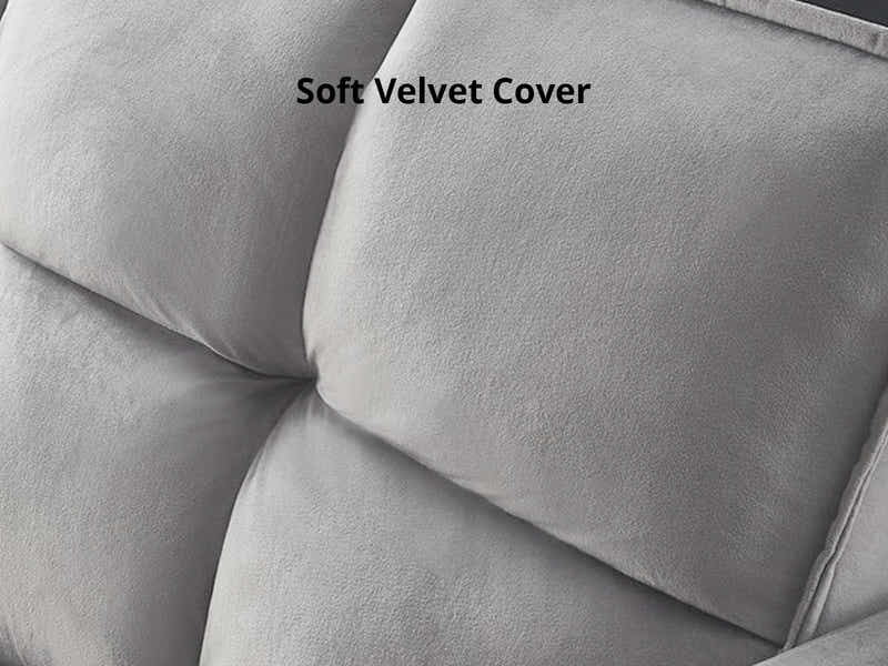 DS Legen Futon Sofa Bed Velvet Grey