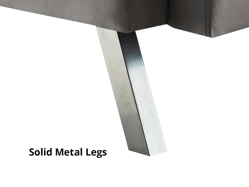 DS Legen Futon Sofa Bed Velvet Grey