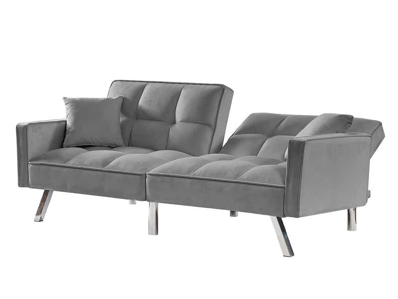 DS Legen Futon Sofa Bed Velvet Grey