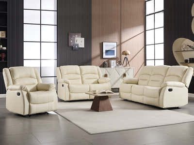 Porter Manual Recliner Sofa Set Beige
