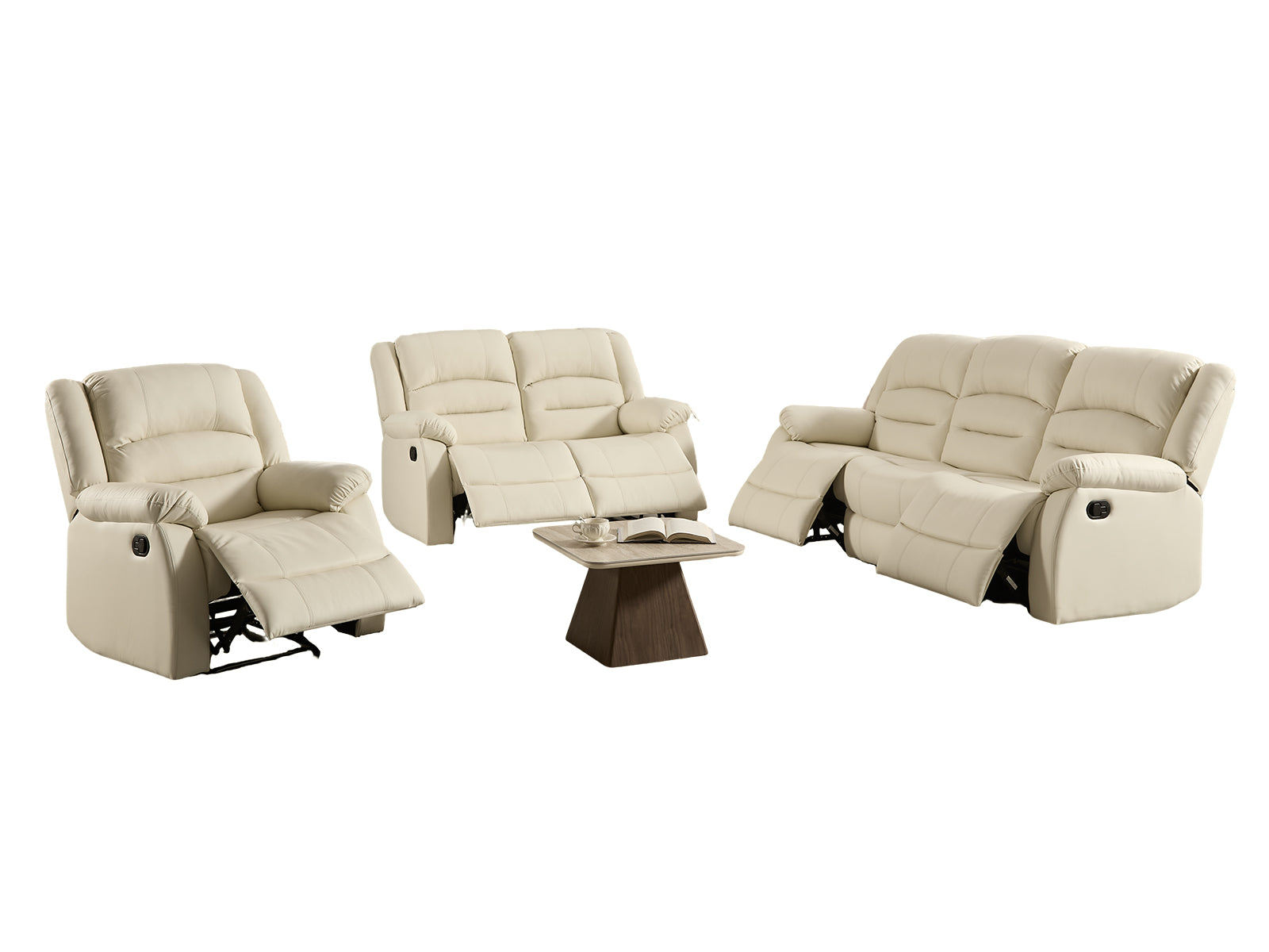 Porter Manual Recliner Sofa Set - Beige