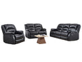 Porter Manual Recliner Sofa Set - Black
