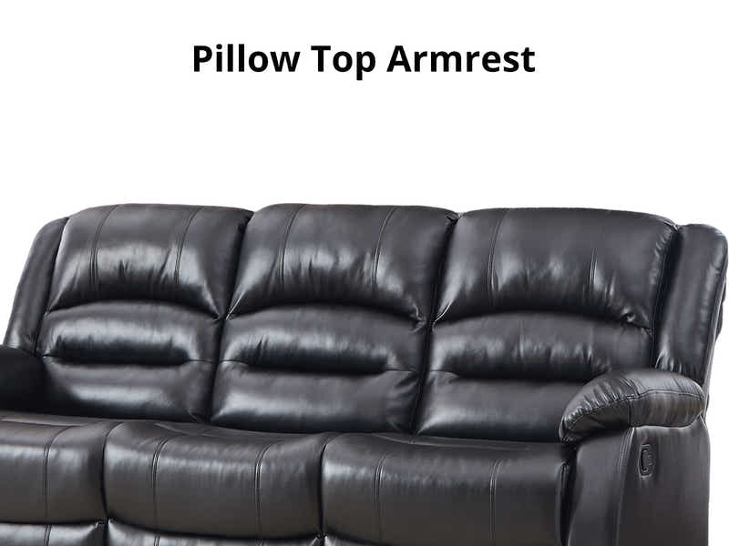 Porter Manual Recliner Sofa Set Black