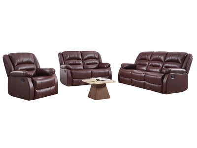 Porter Manual Recliner Sofa Set Brown