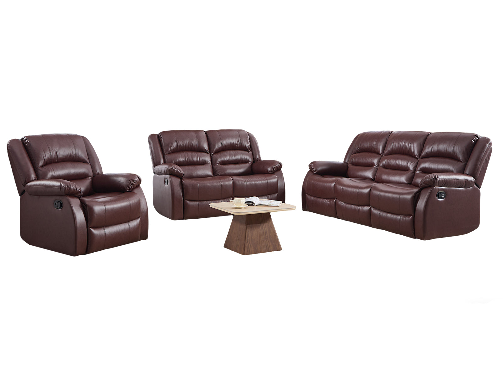 Porter Manual Recliner Sofa Set - Brown