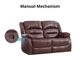 Porter Manual Recliner Sofa Set Brown