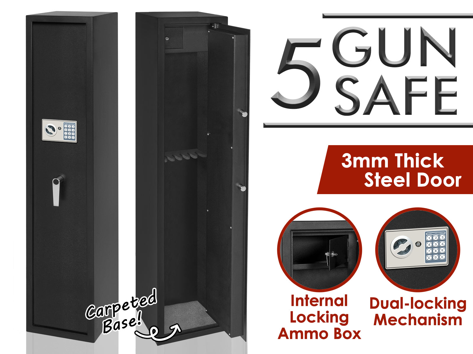 T Gun Safe Cabinet 5 Guns