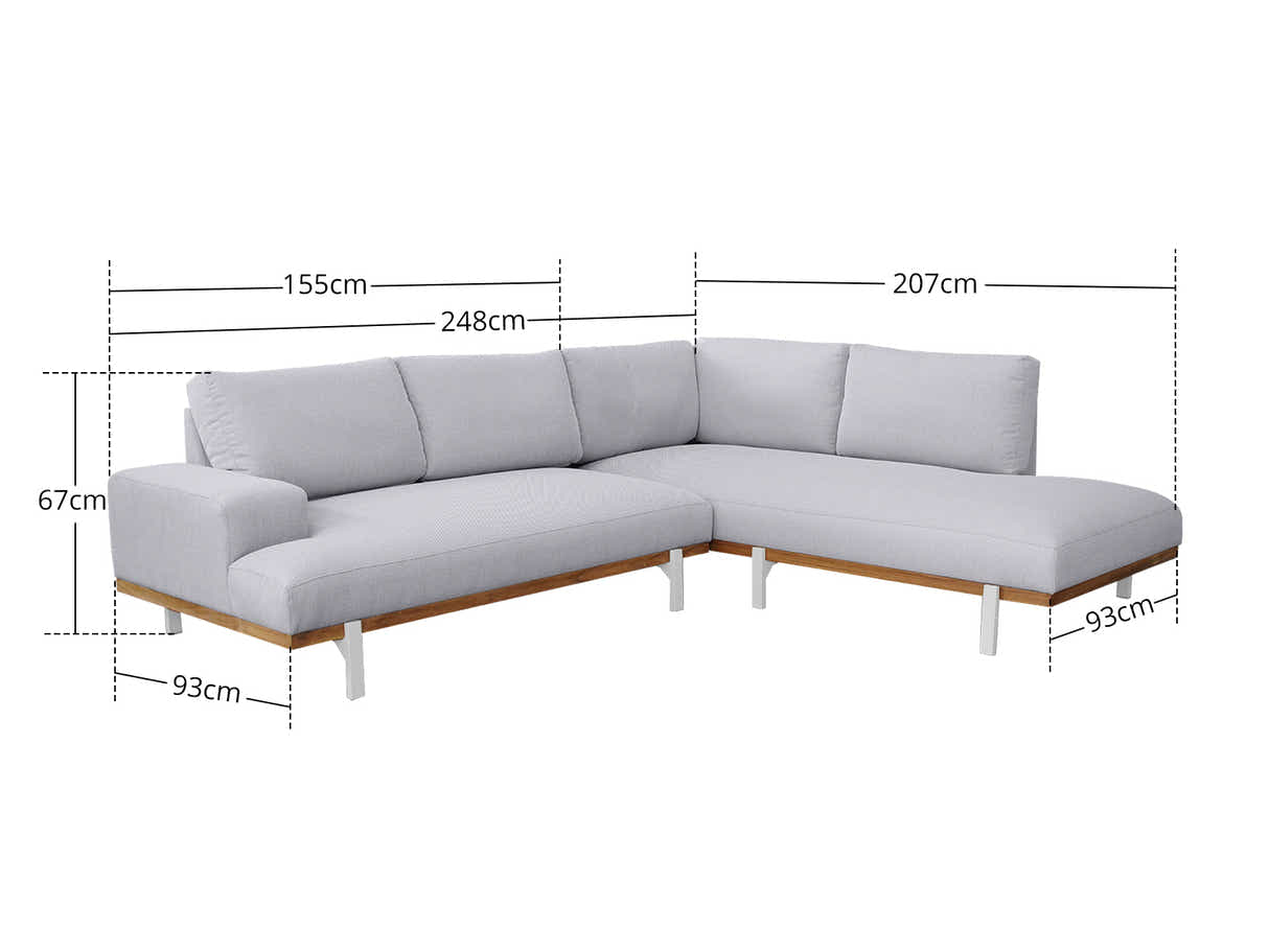 Sava Outdoor Sofa Set - Grey