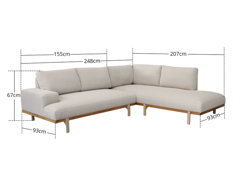DS Sava Outdoor Sofa Set Latte
