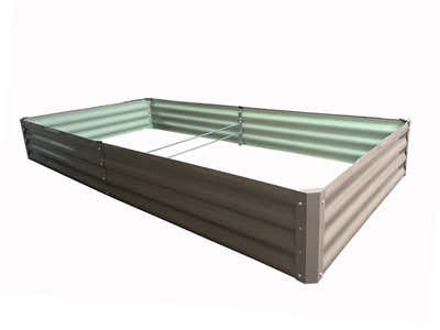 Galvanized Steel Garden Bed 240x120x30 cm