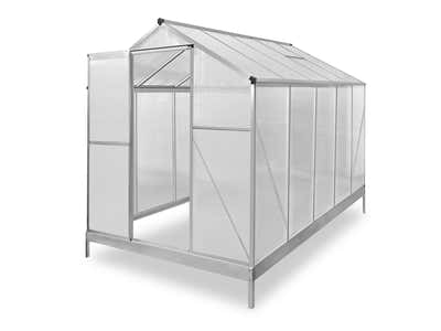 Polycarbonate Greenhouse with Base 6ft x 10ft