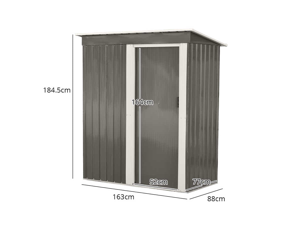 Galvanized Steel Garden Shed 3ft x 5ft