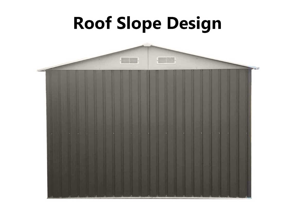 Galvanized Steel Garden Shed 6ft x 8ft