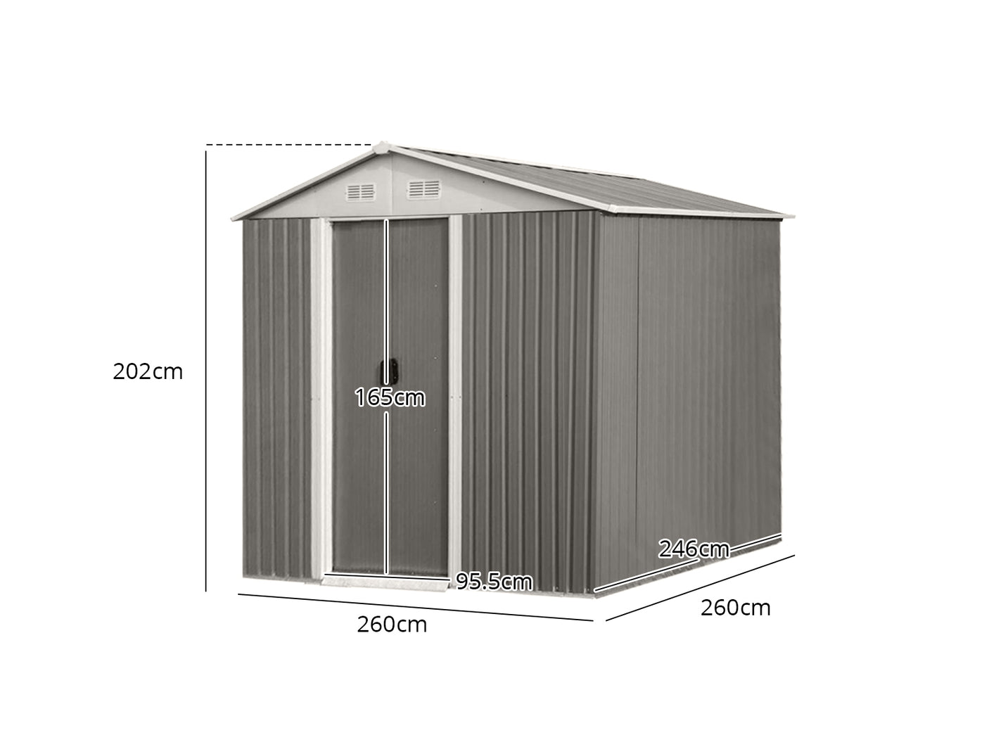 Garden Shed 8'x8'ft