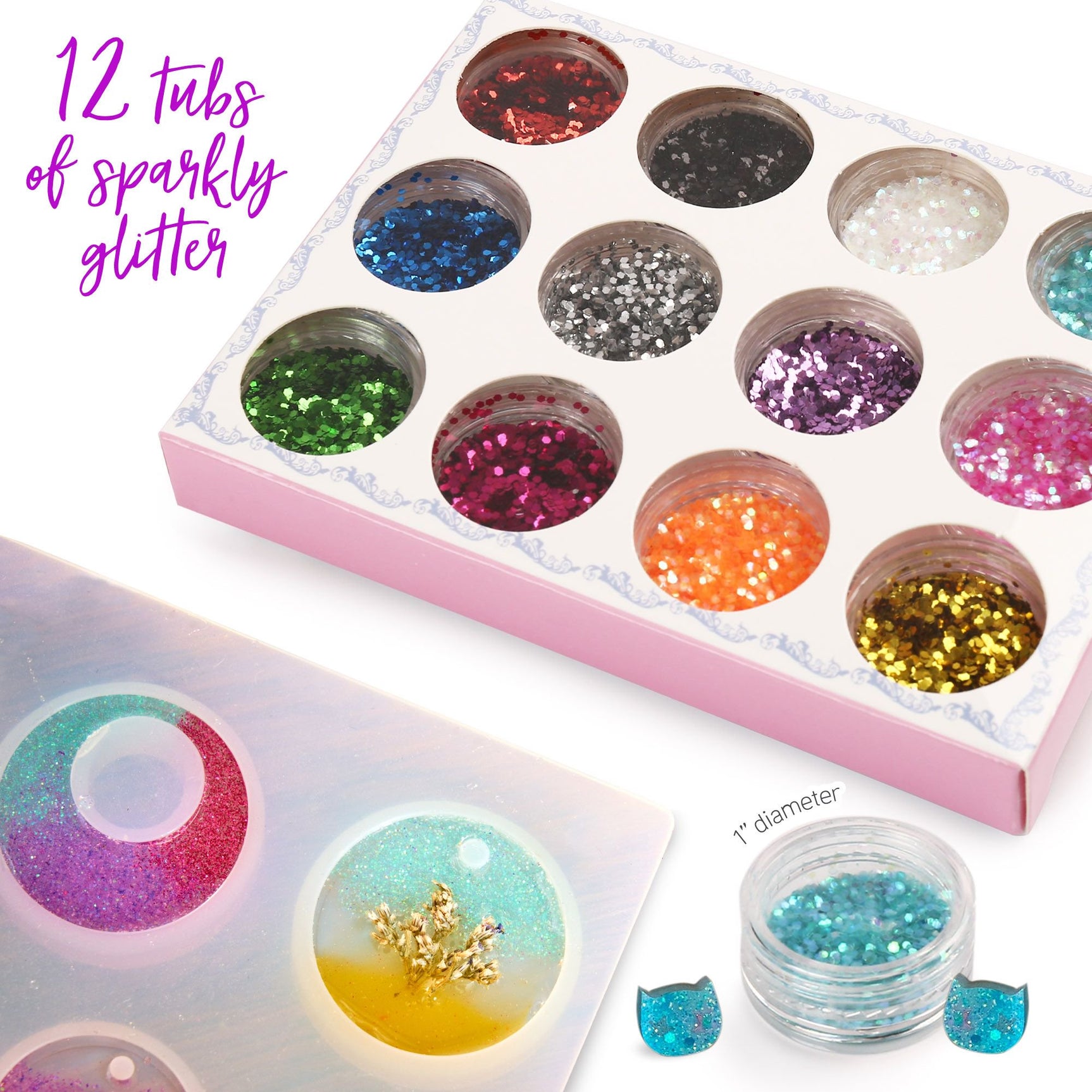 DS BS 148Pcs Epoxy Resin Molds Jewelry Making Kit