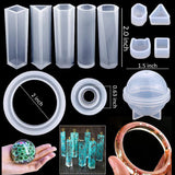 DS BS 148Pcs Epoxy Resin Molds Jewelry Making Kit