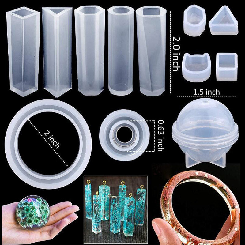 DS BS 148Pcs Epoxy Resin Molds Jewelry Making Kit
