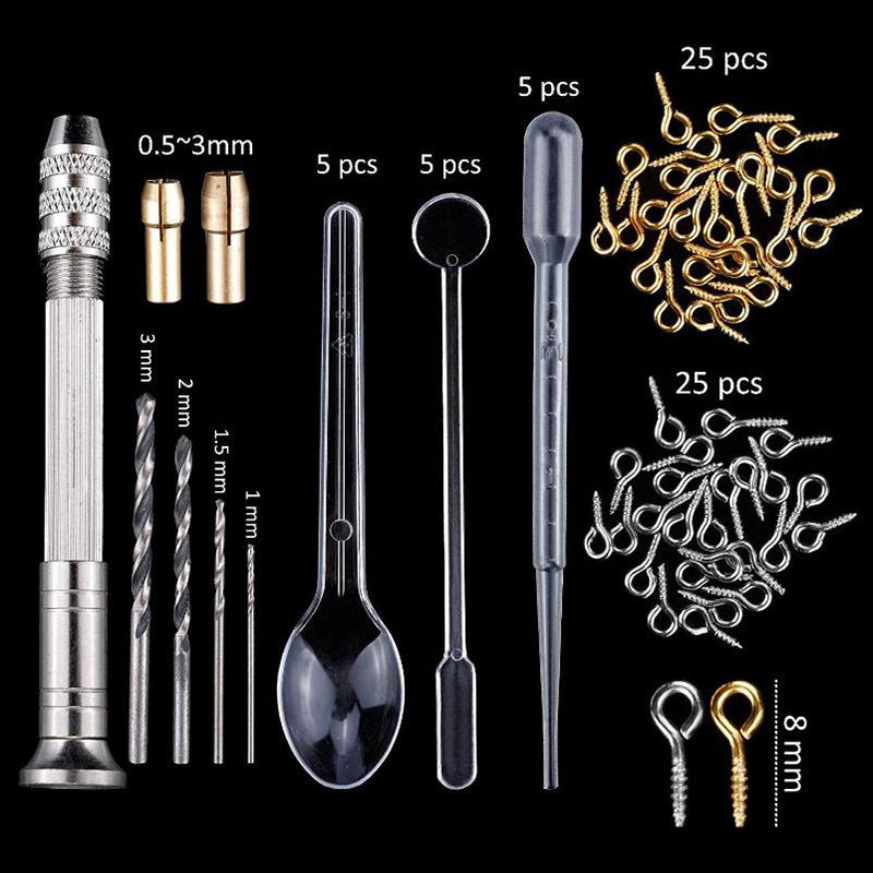 DS BS 148Pcs Epoxy Resin Molds Jewelry Making Kit