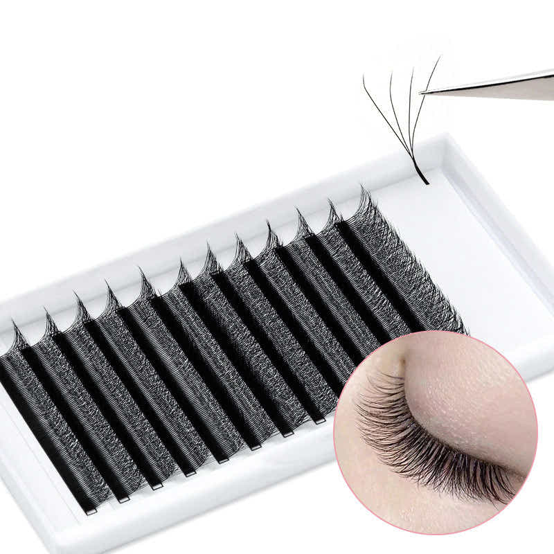 DS BS W Lashes Extensions D Curl Mixed Tray(0.07-D, 8-14mm Mix)