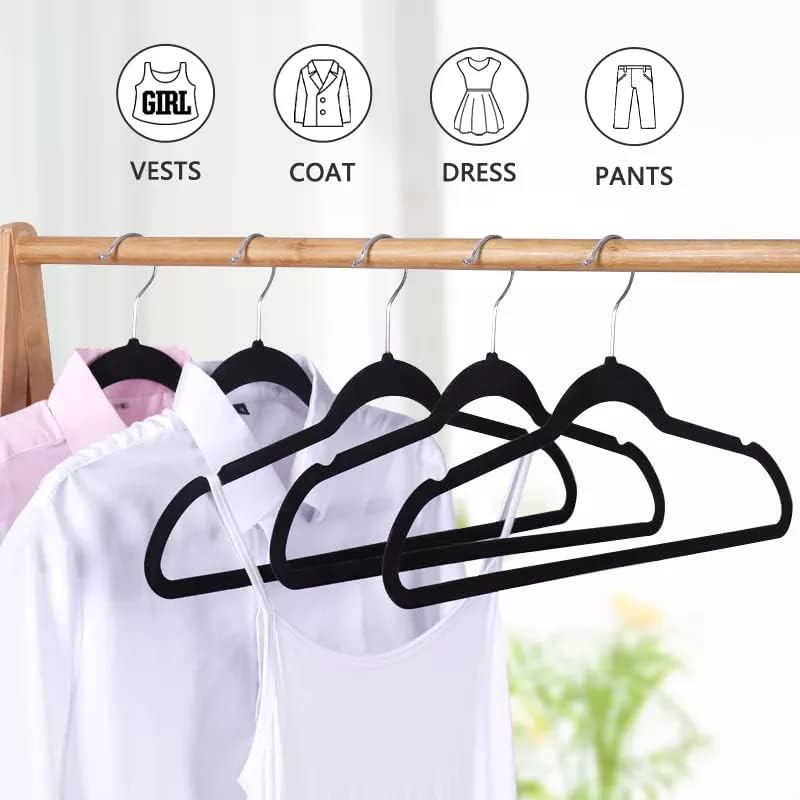 DS BS 50Pack Velvet Hangers-45cm