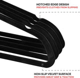DS BS 50Pack Velvet Hangers-45cm
