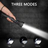 DS BS High Lumen LED Rechargeable Super Bright Torch Flashlight-27CM