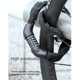 DS BS 5 Digit Combination Anti Theft Bicycle Chain Lock-Orange