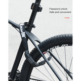 DS BS 5 Digit Combination Anti Theft Bicycle Chain Lock-Orange