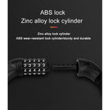 DS BS 5 Digit Combination Anti Theft Bicycle Chain Lock-Orange