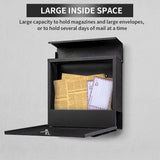 DS BS Large Capacity Locking Mailbox with Newspaper Holder