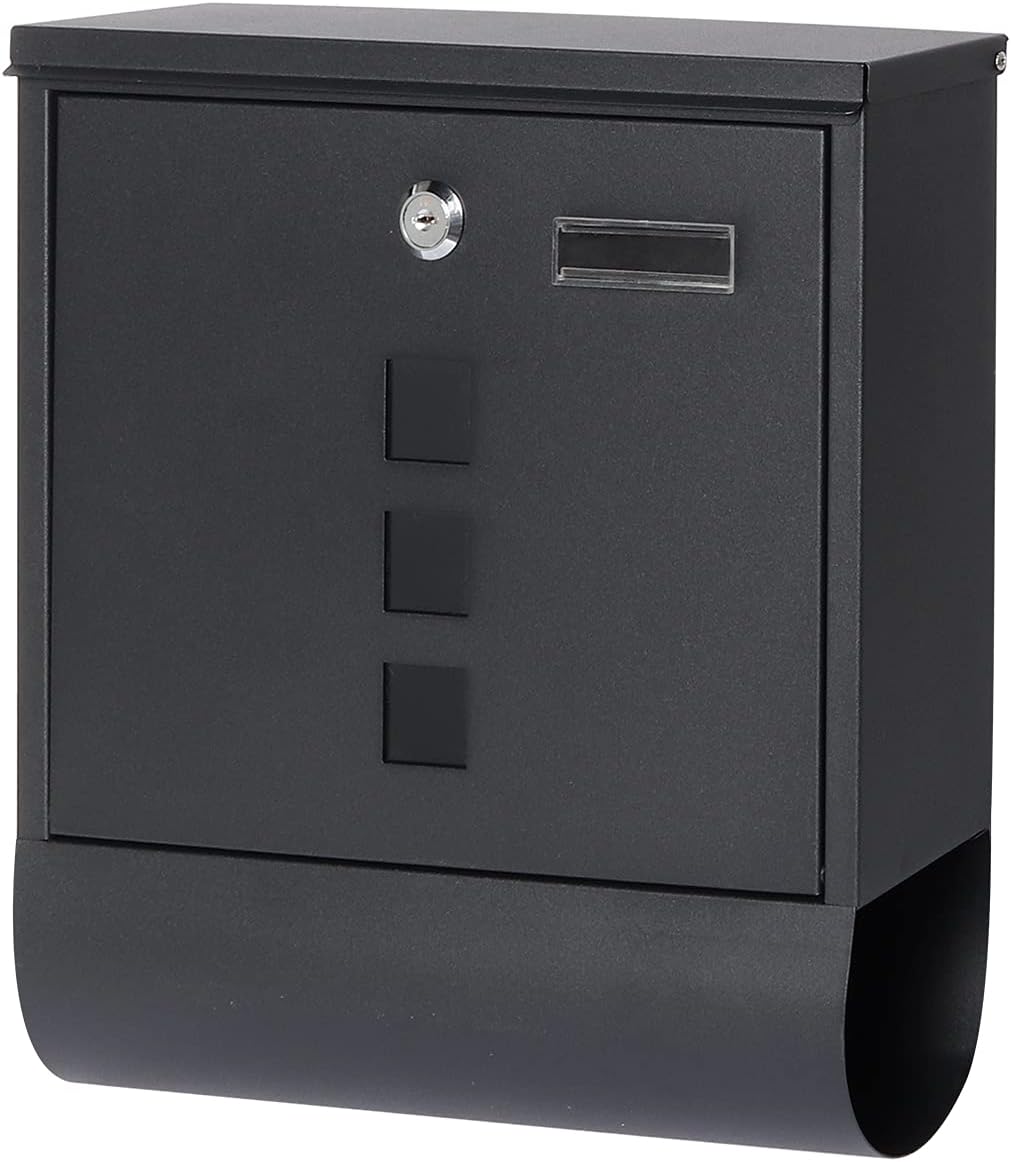 DS BS Mailboxes with Secure Key Lock and Newspaper Holder