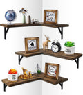 DS BS Corner Wall Floating Shelf Set of 3
