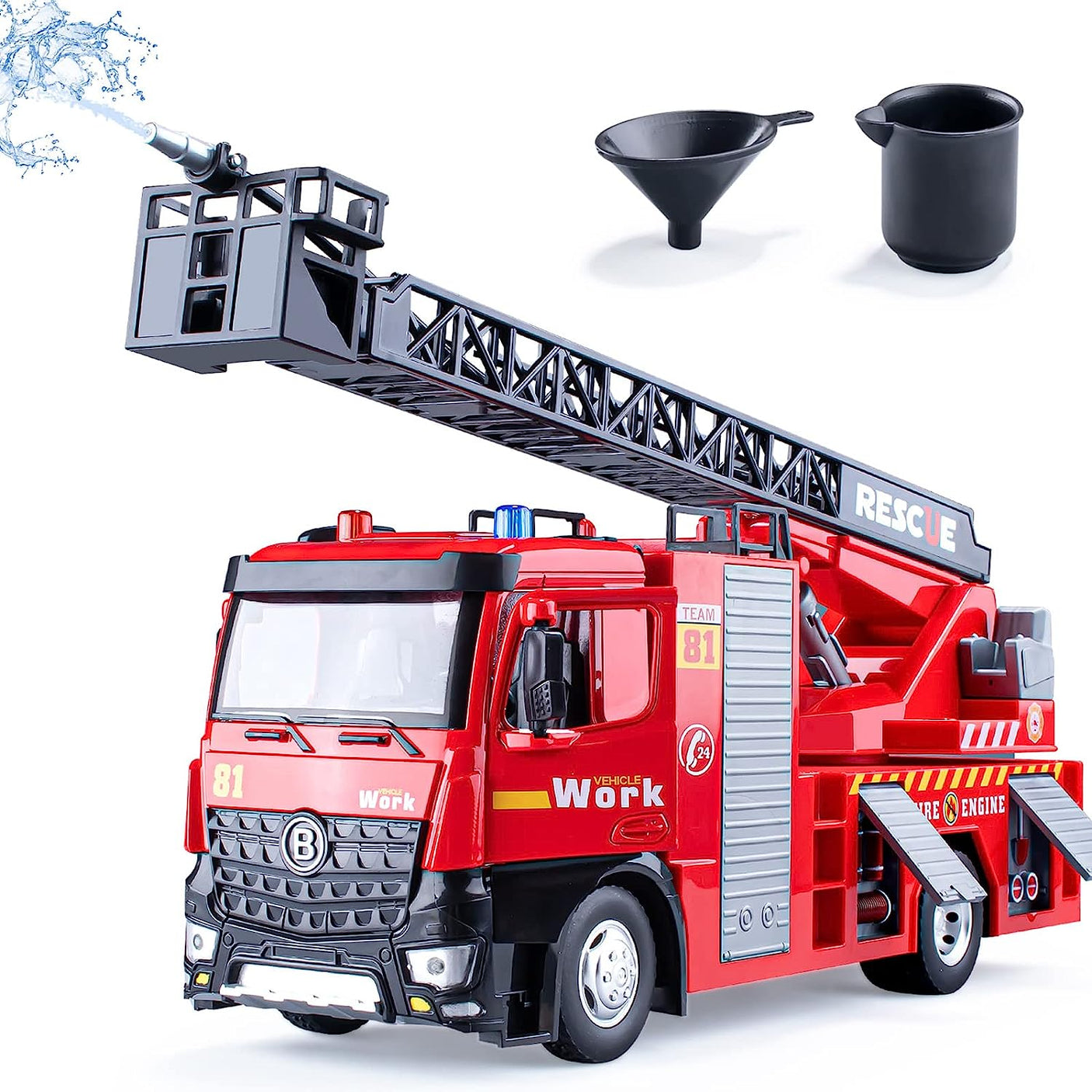 DS BS Fire Engine Truck Fire Truck Toy Metal Cab