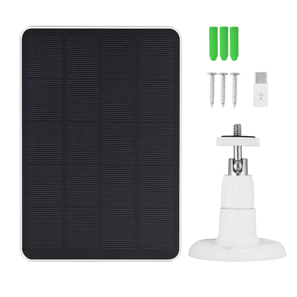 DS BS 5W Solar Panel for Wireless Outdoor Camera-White