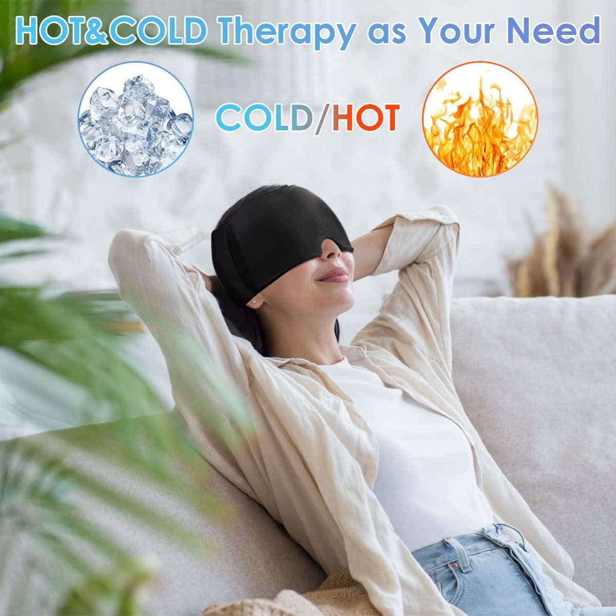 DS BS Gel Ice Headache Relief Cap