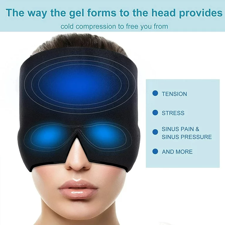 DS BS Gel Ice Headache Relief Cap