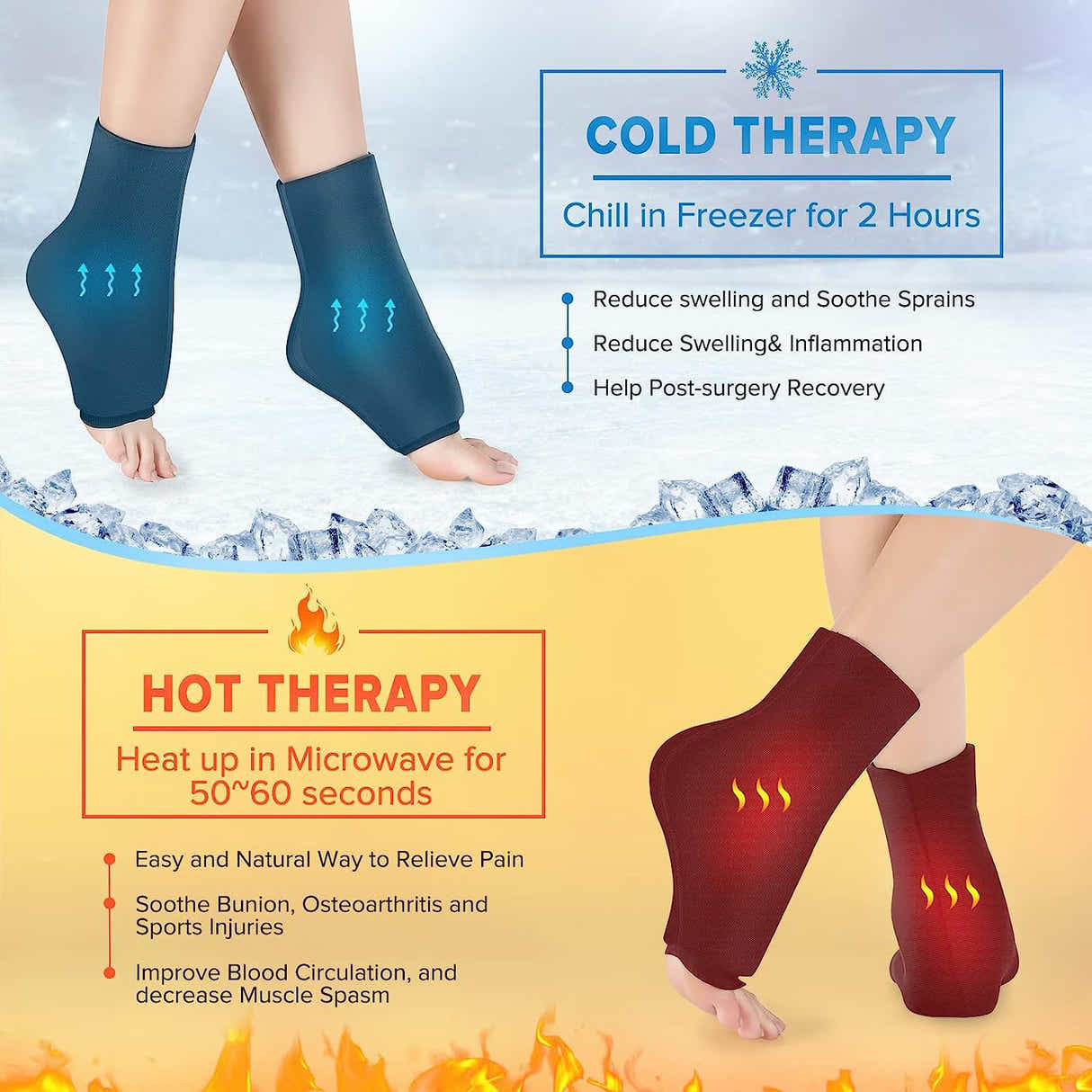 DS BS Reusable Gel Ice Pack for Hot & Cold Therapy-XL